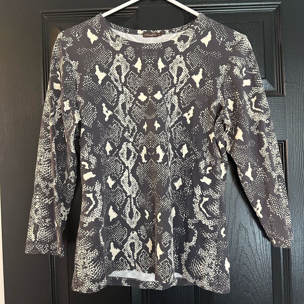 J.McLaughlin 3/4 length sleeve top size Small
